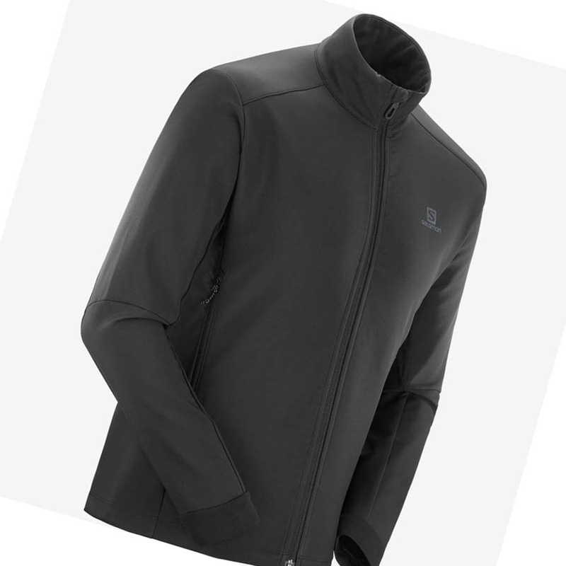 Salomon AGILE SOFTSHELL Jacka Herr Svarta | 24786-QGWE