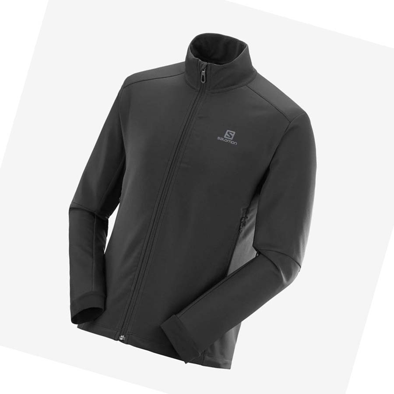 Salomon AGILE SOFTSHELL Jacka Herr Svarta | 24786-QGWE