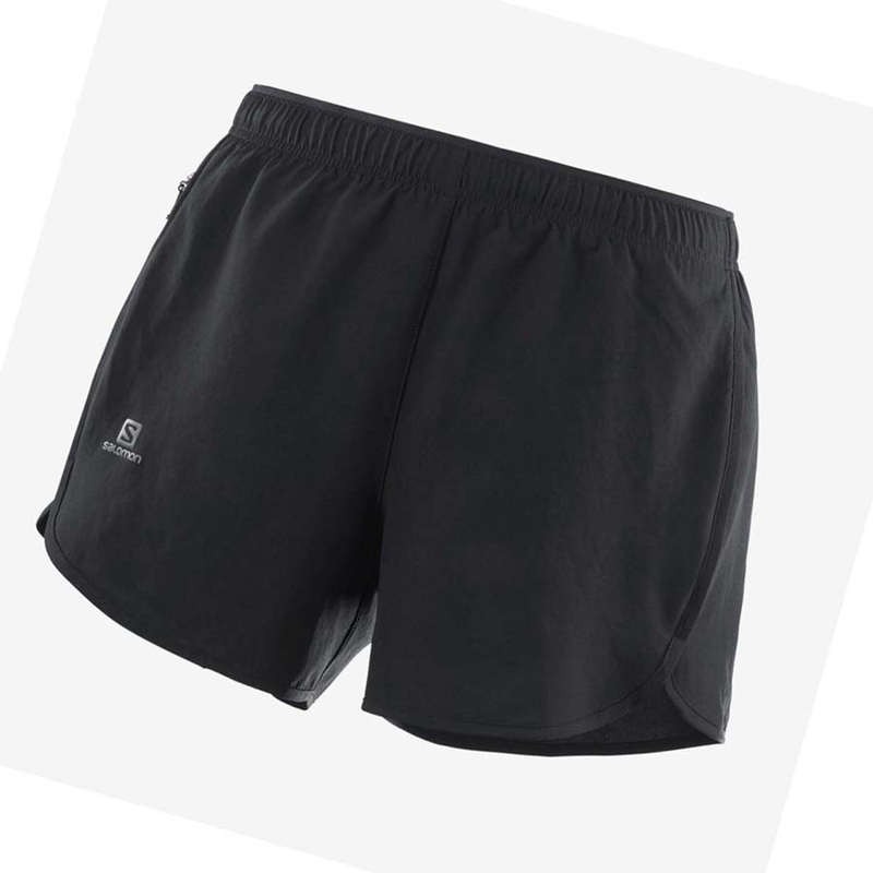 Salomon AGILE Shorts Dam Svarta | 72890-BAHU