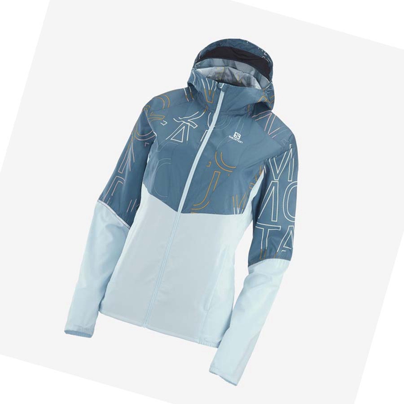 Salomon AGILE WIND WINDBREAKERS Jacka Dam Gröna | 45839-PZXO