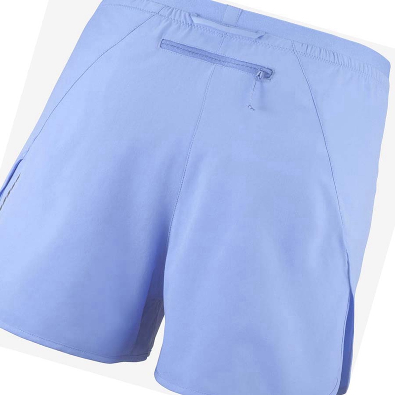 Salomon CROSS 3'' Shorts Dam Blå | 64527-OHRX