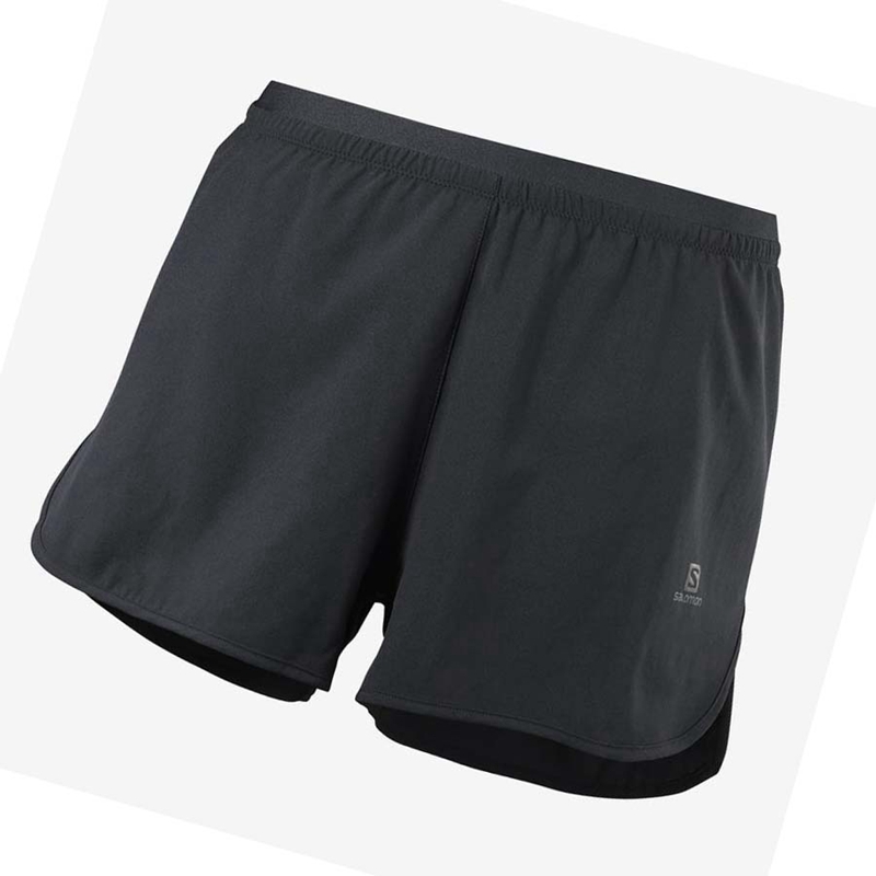 Salomon CROSS 3\'\' Shorts Dam Svarta | 68309-KXSO