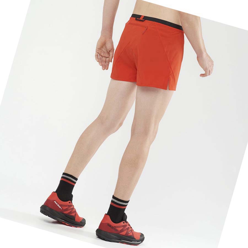 Salomon CROSS 3'' Shorts Herr Orange | 09153-HRXC