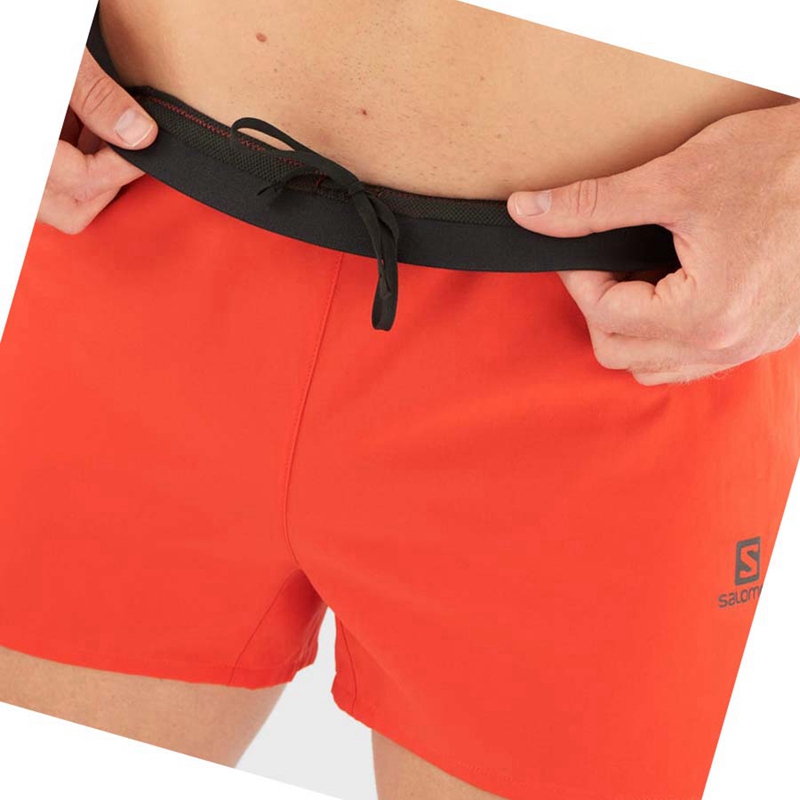 Salomon CROSS 3'' Shorts Herr Orange | 09153-HRXC