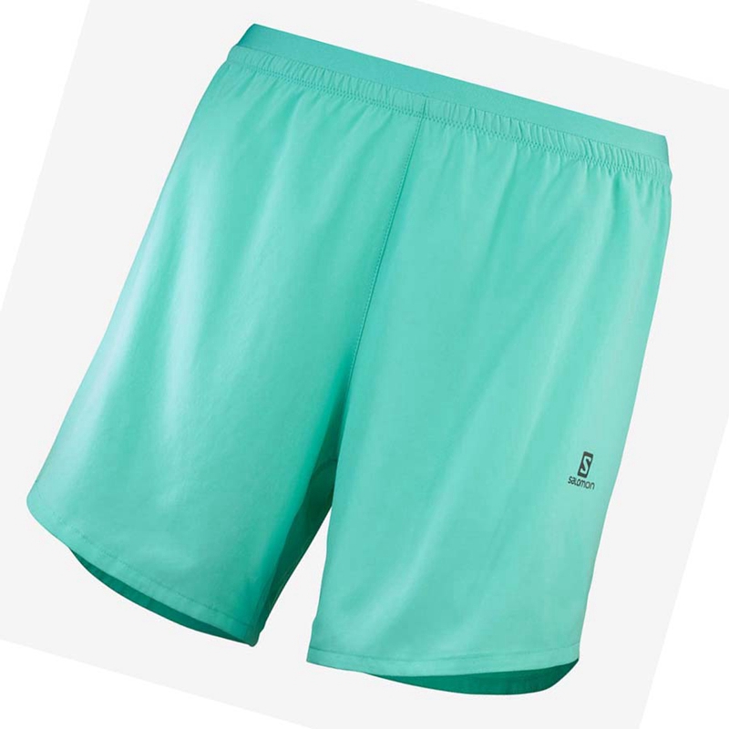 Salomon CROSS 5\'\' Shorts Dam Blå | 41659-ACUI