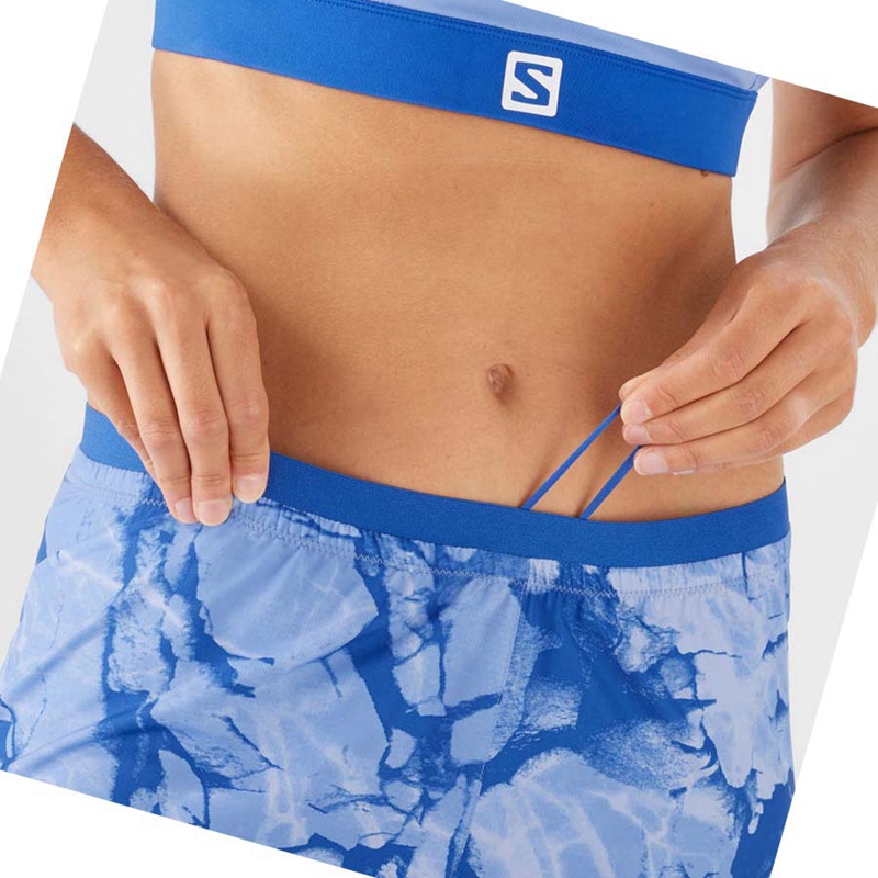 Salomon CROSS 5'' Shorts Dam Mintgröna | 91654-WUGS