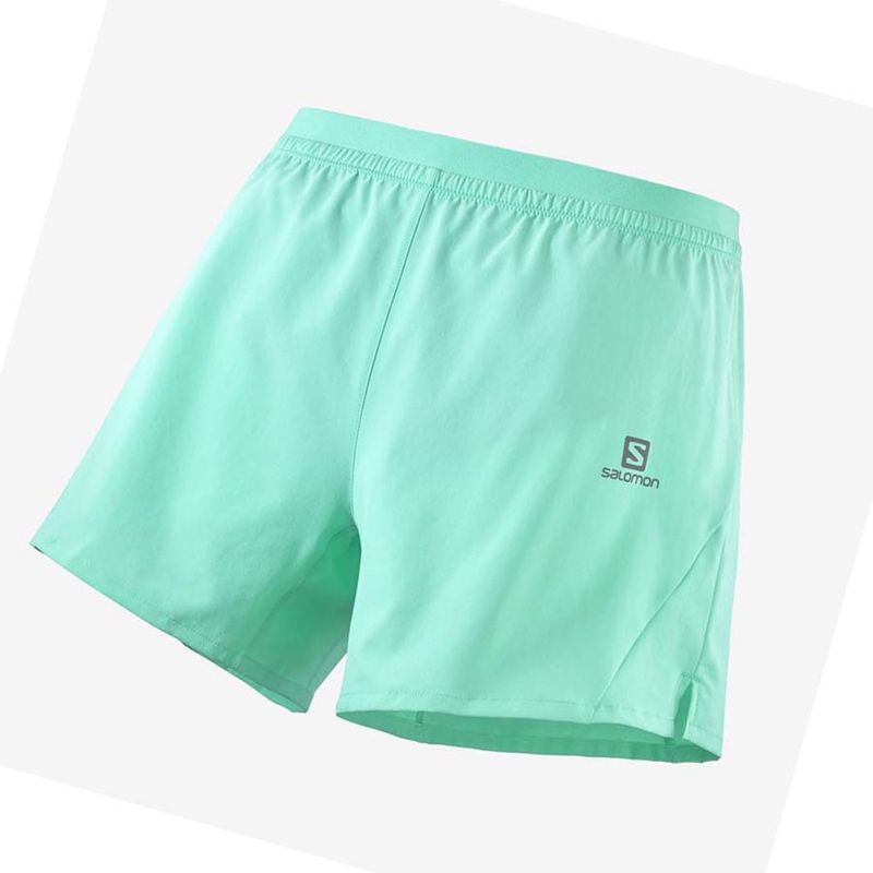 Salomon CROSS 5\'\' Shorts Herr Mintgröna | 42937-NWCZ