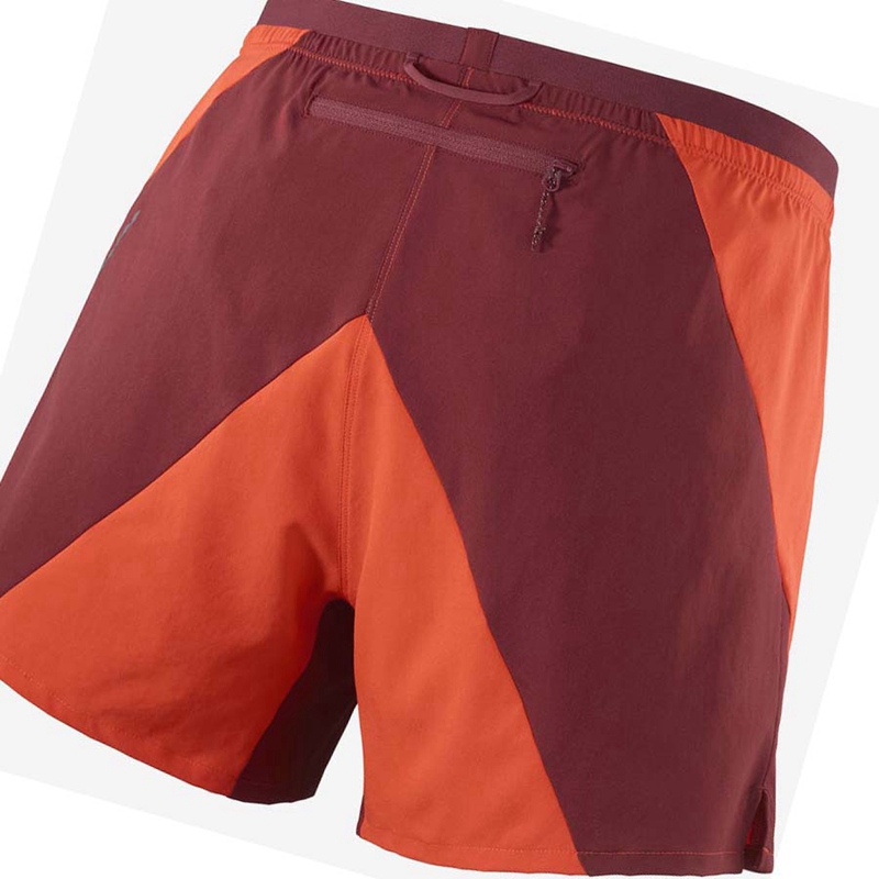 Salomon CROSS 5'' Shorts Herr Orange | 27061-UOYR