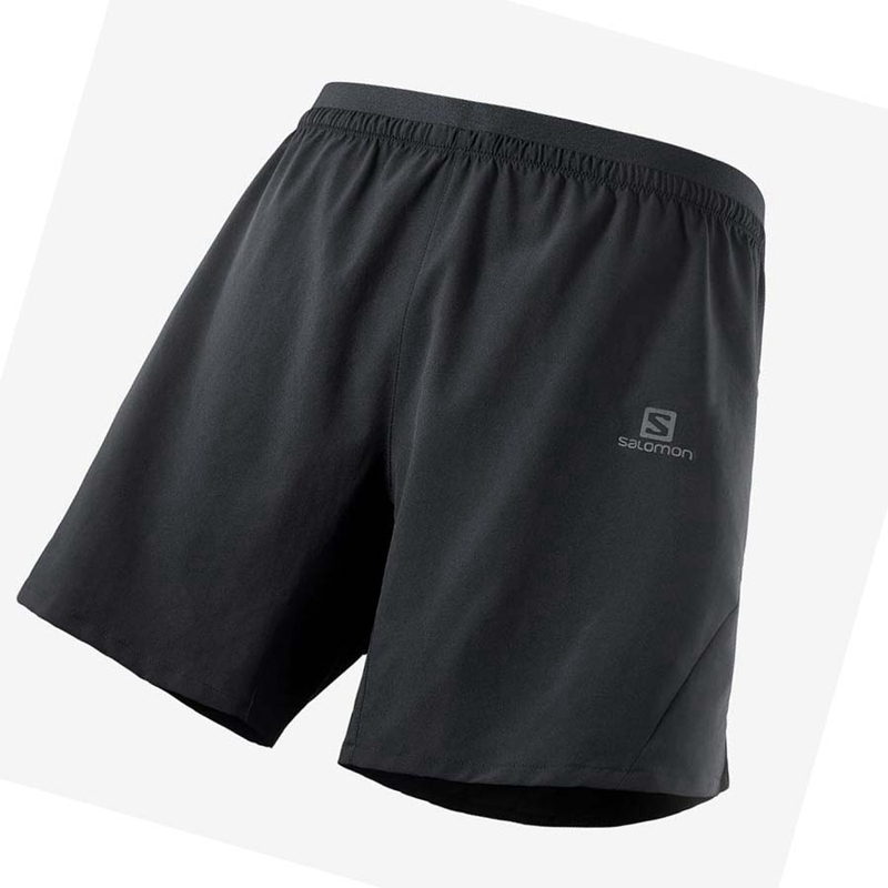 Salomon CROSS 7\'\' NO LINER Shorts Herr Svarta | 83946-AWGF