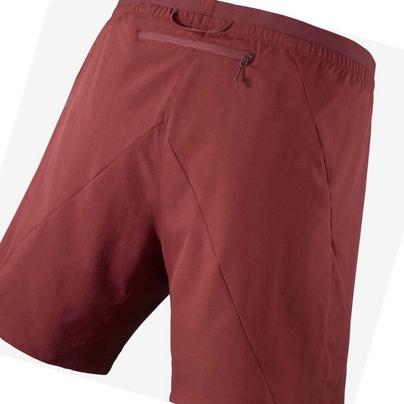 Salomon CROSS 7'' Shorts Herr Röda | 52684-ZGRP