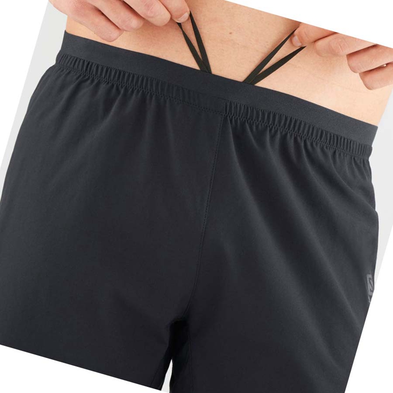 Salomon CROSS 7'' Shorts Herr Svarta | 10769-LHKV