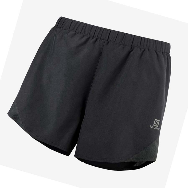 Salomon CROSS REBEL 4\'\' Shorts Dam Svarta | 43926-LMVR