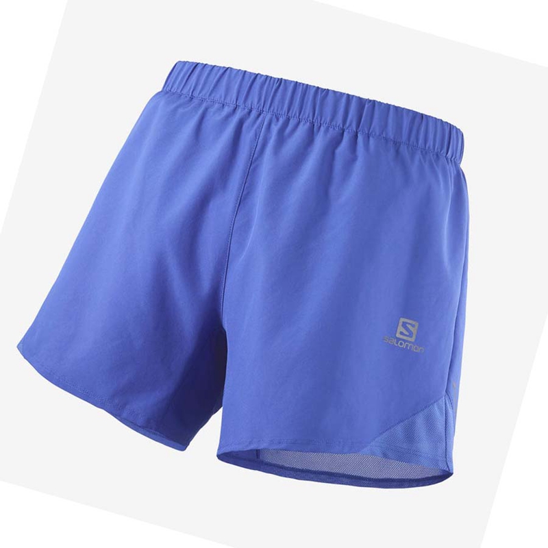 Salomon CROSS REBEL 5\'\' Shorts Herr Blå | 81942-NKAT