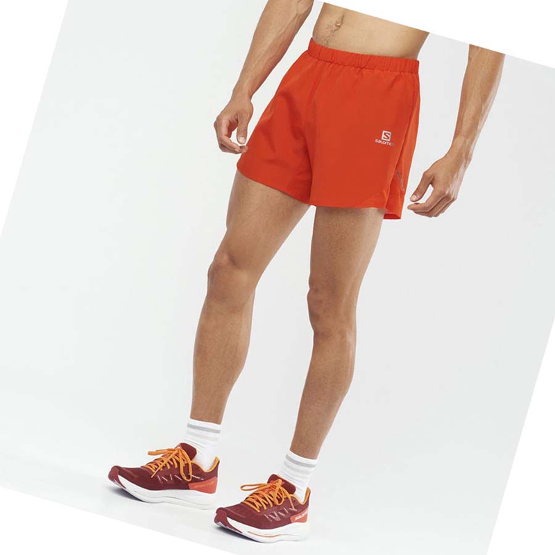 Salomon CROSS REBEL 5'' Shorts Herr Orange | 70514-EXDA