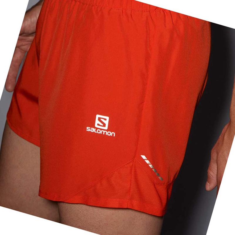 Salomon CROSS REBEL 5'' Shorts Herr Orange | 70514-EXDA