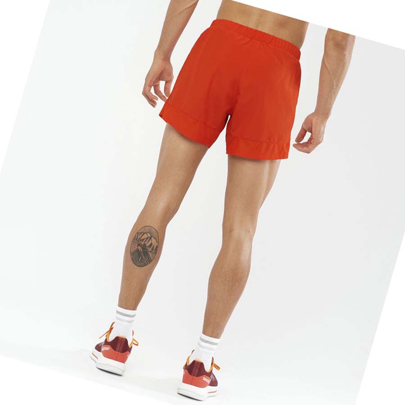 Salomon CROSS REBEL 5'' Shorts Herr Orange | 70514-EXDA