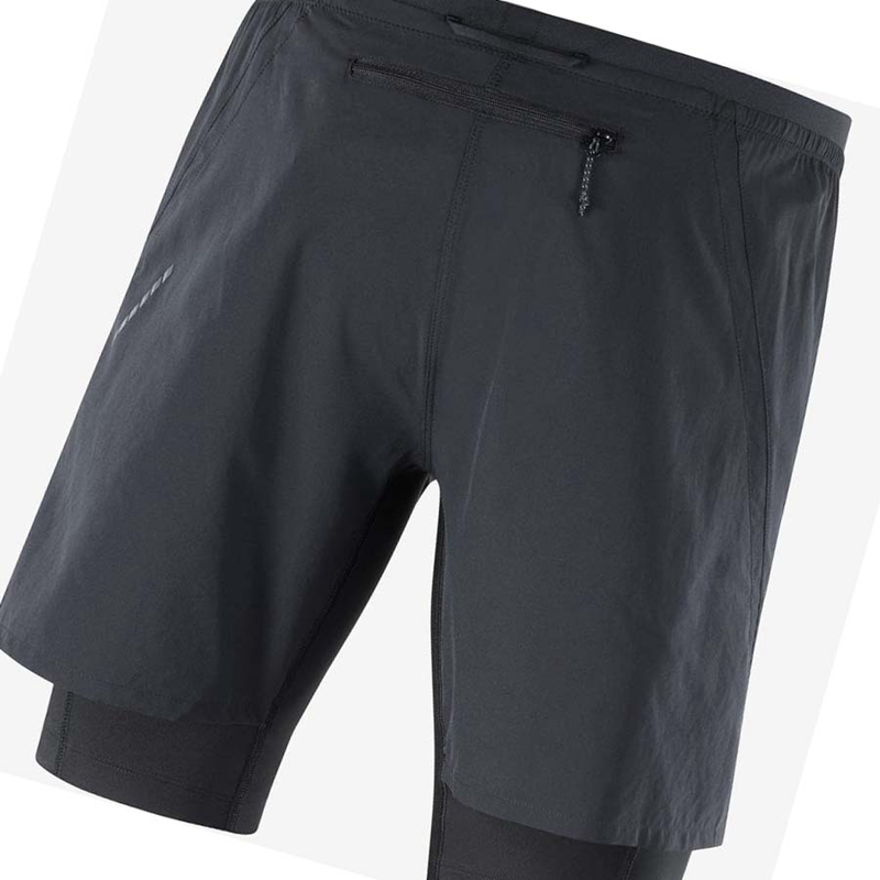 Salomon CROSS TWINN Shorts Herr Svarta | 65931-RUXO