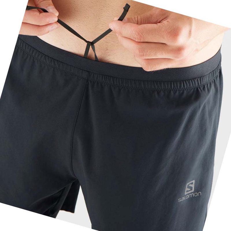 Salomon CROSS TWINN Shorts Herr Svarta | 65931-RUXO