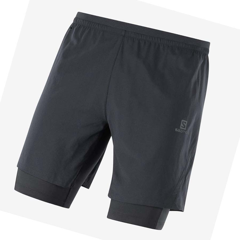 Salomon CROSS TWINN Shorts Herr Svarta | 65931-RUXO