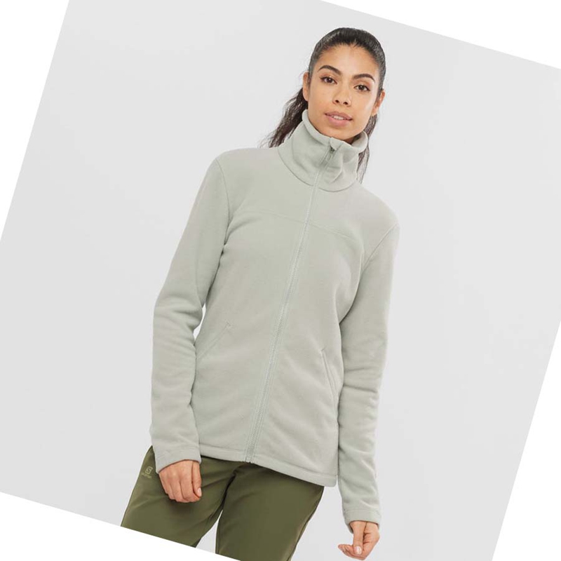 Salomon ESSENTIAL COSY FLEECE Hoodie Dam Beige | 19453-KYCU