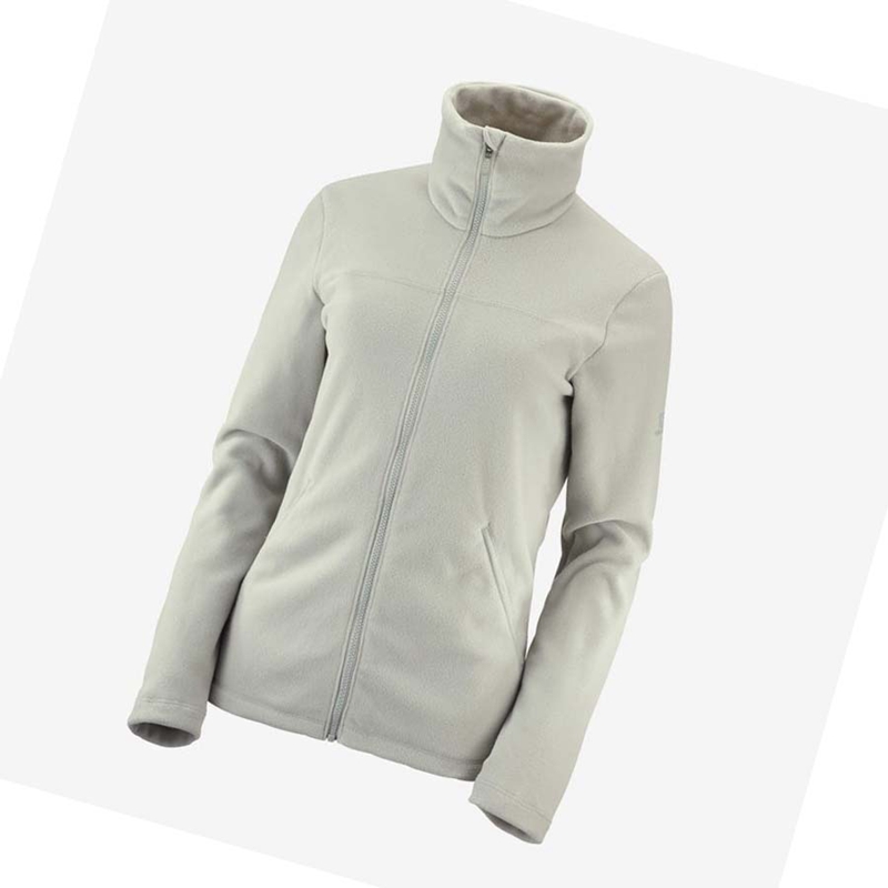 Salomon ESSENTIAL COSY FLEECE Hoodie Dam Beige | 19453-KYCU