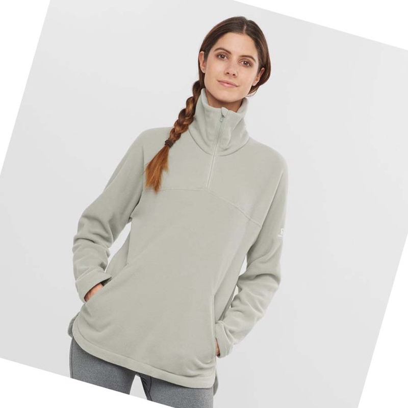 Salomon ESSENTIAL COSY FLEECE Hoodie Dam Vita | 48150-DLMT