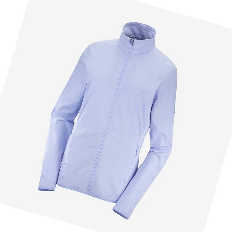 Salomon ESSENTIAL LIGHTWARM Hoodie Dam Blå | 30749-KUMQ