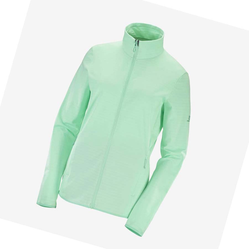 Salomon ESSENTIAL LIGHTWARM Hoodie Dam Gröna | 81930-JHGB