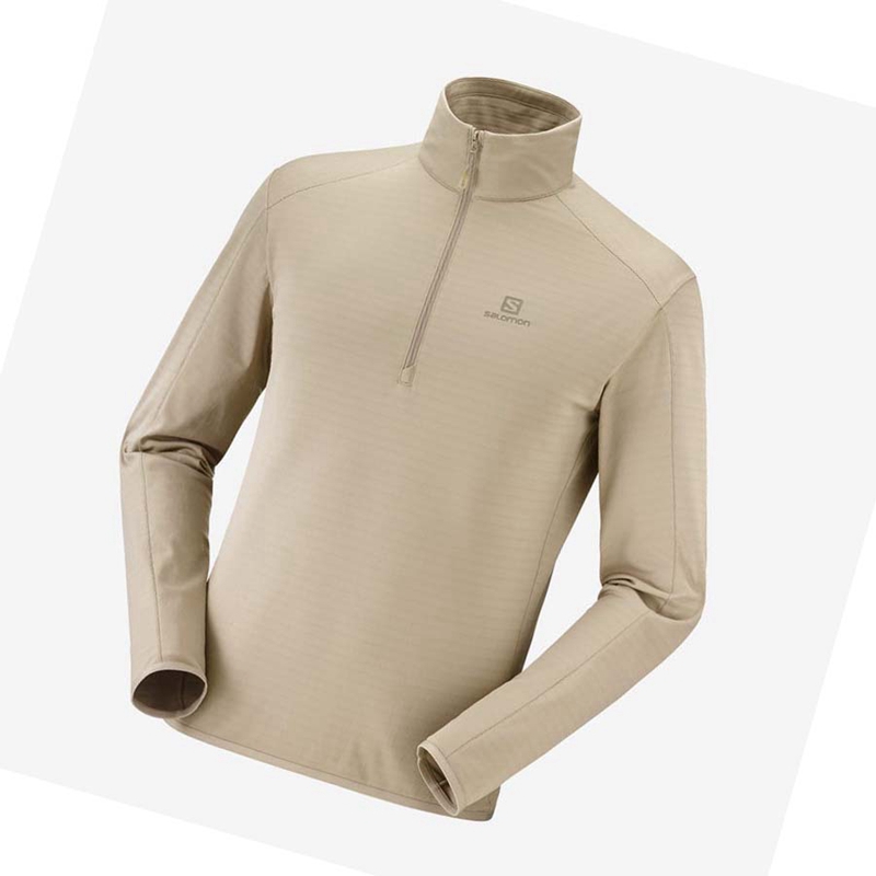 Salomon ESSENTIAL LIGHTWARM Hoodie Herr Grå | 56037-SQEL