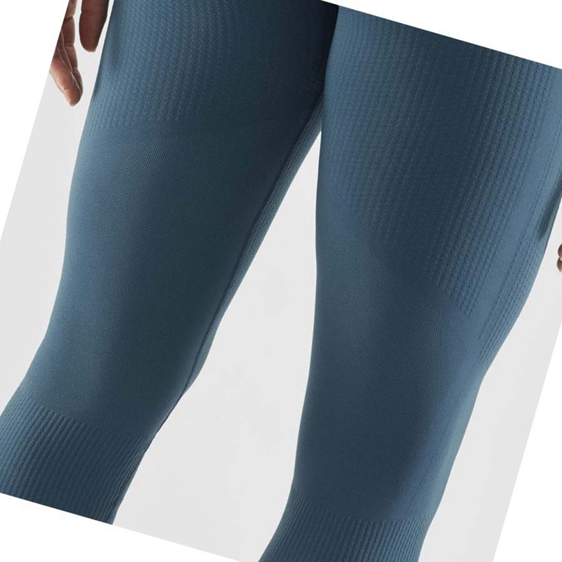 Salomon ESSENTIAL SEAMLESS Byxor Dam Blå | 12968-ZJVH