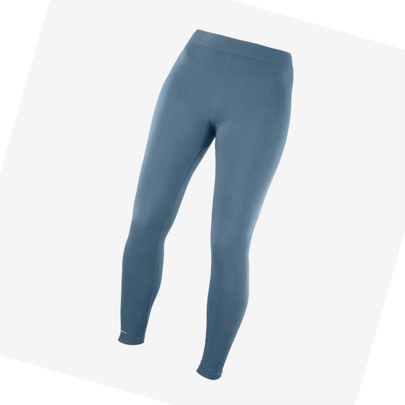 Salomon ESSENTIAL SEAMLESS Byxor Dam Blå | 12968-ZJVH