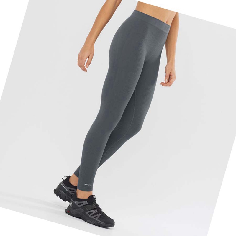 Salomon ESSENTIAL SEAMLESS Byxor Dam Svarta | 34097-YJMF