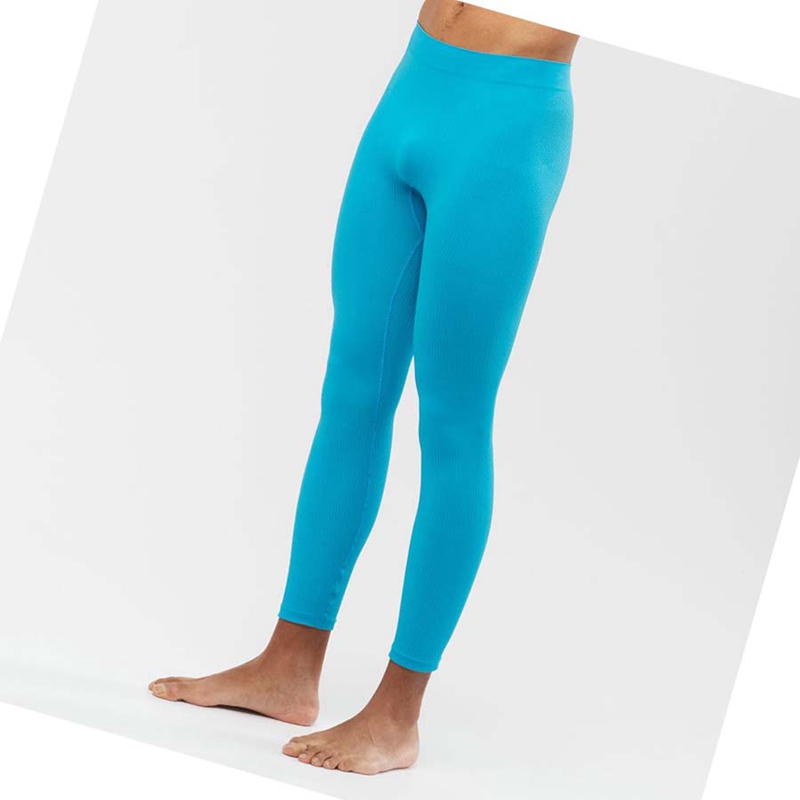 Salomon ESSENTIAL SEAMLESS Byxor Herr Blå | 31465-SUJP