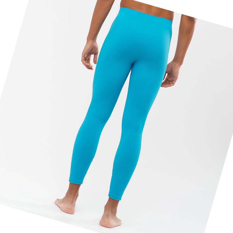 Salomon ESSENTIAL SEAMLESS Byxor Herr Blå | 31465-SUJP