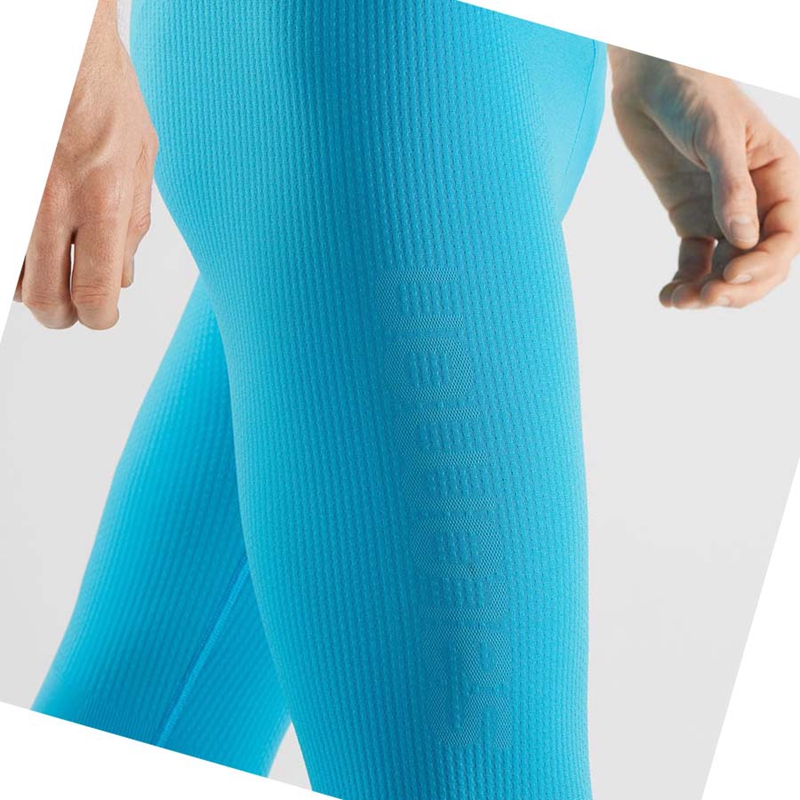 Salomon ESSENTIAL SEAMLESS Byxor Herr Blå | 31465-SUJP