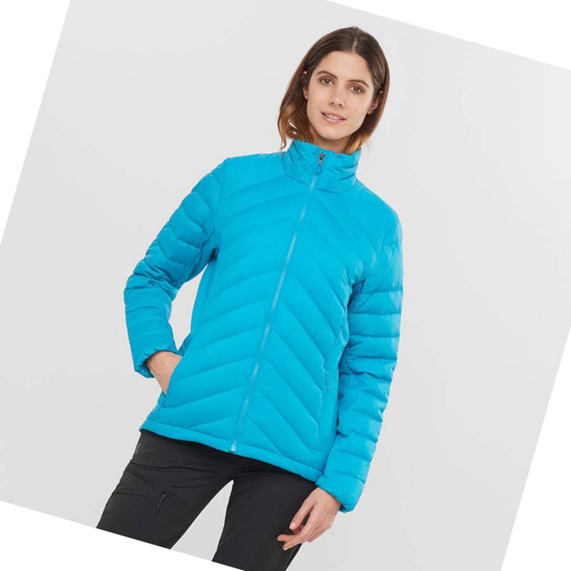 Salomon ESSENTIAL XWARM DOWN INSULATED Jacka Dam Blå | 38615-HNSX