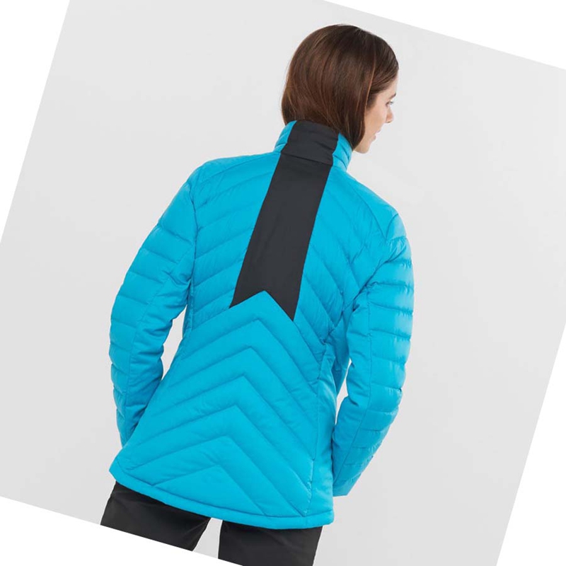 Salomon ESSENTIAL XWARM DOWN INSULATED Jacka Dam Blå | 38615-HNSX