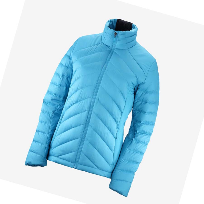 Salomon ESSENTIAL XWARM DOWN INSULATED Jacka Dam Blå | 38615-HNSX