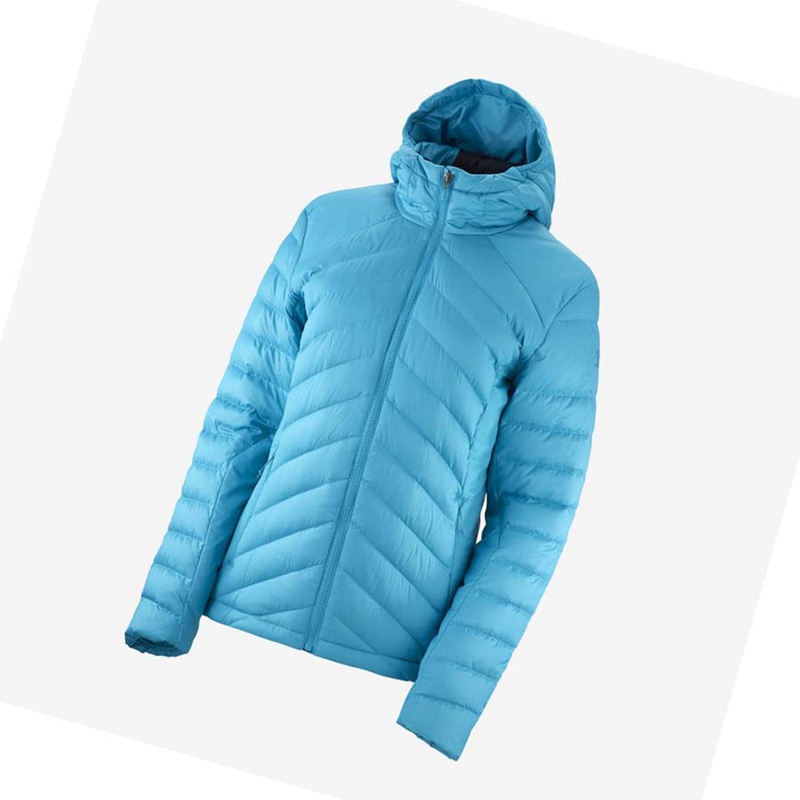 Salomon ESSENTIAL XWARM DOWN INSULATED Jacka Dam Blå | 67243-ZJND