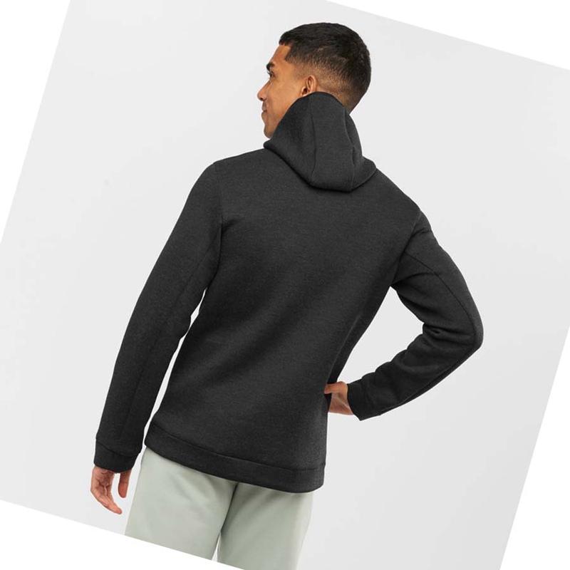 Salomon ESSENTIAL XWARM HYBRID Hoodie Herr Grå | 95087-WKTS