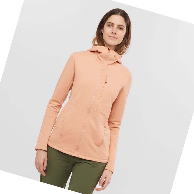 Salomon ESSENTIAL XWARM Hoodie Dam Rosa | 98361-VEIQ