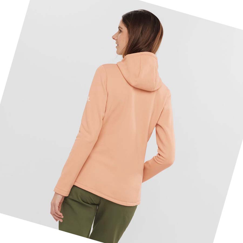 Salomon ESSENTIAL XWARM Hoodie Dam Rosa | 98361-VEIQ