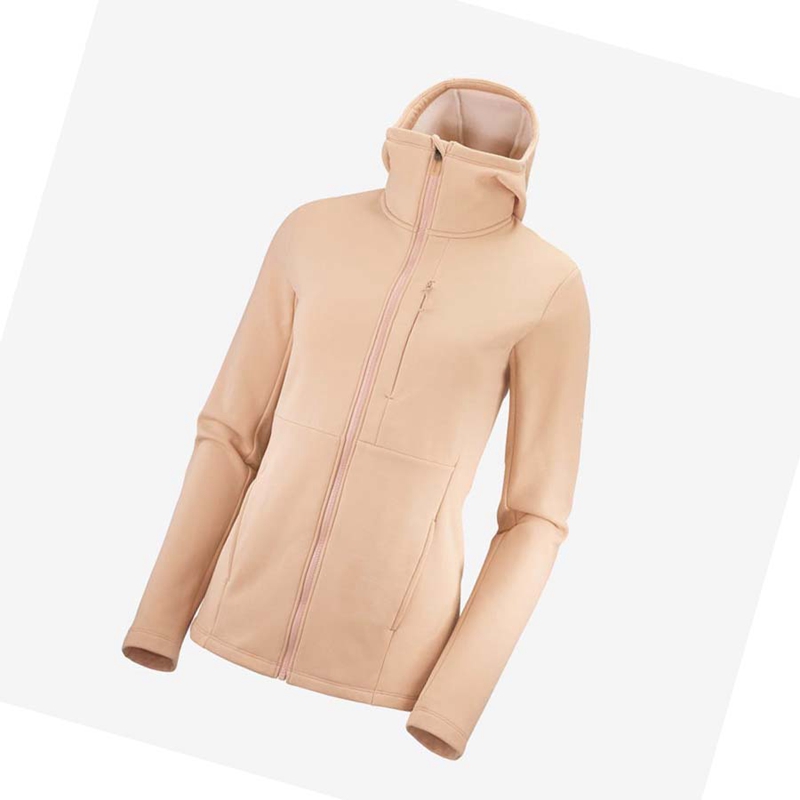 Salomon ESSENTIAL XWARM Hoodie Dam Rosa | 98361-VEIQ