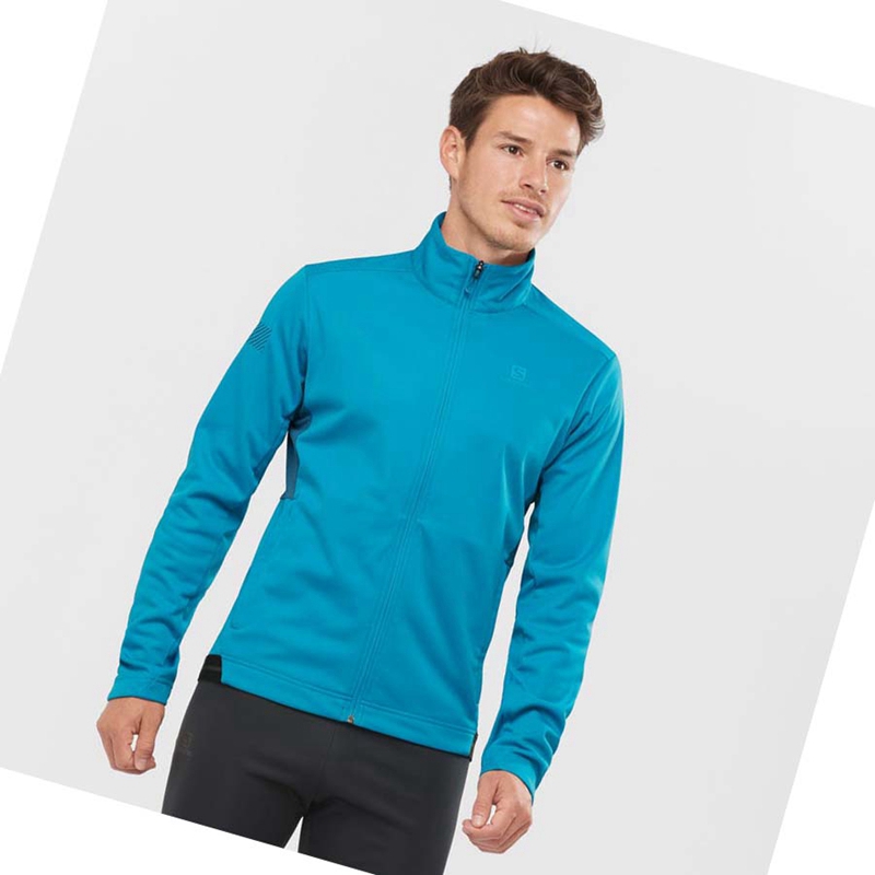 Salomon GORE TEX INFINIUM™ WINDSTOPPER® Jacka Herr Blå | 14069-LCZI