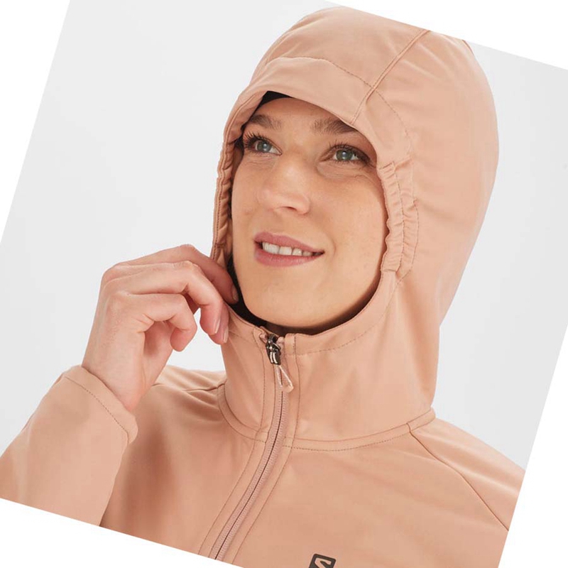 Salomon GORE TEX INFINIUM™ WINDSTOPPER® Jacka Dam Rosa | 97183-PXUR