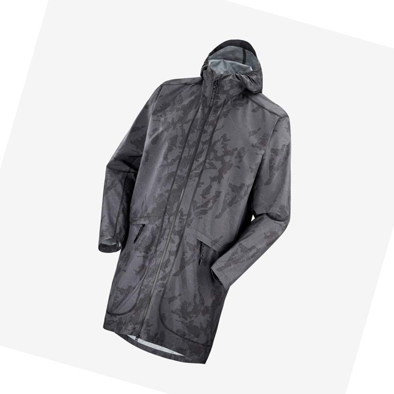 Salomon OUTLIFE LONG PACKABLE WINDBREAKERS Jacka Dam Svarta | 90146-BMOE