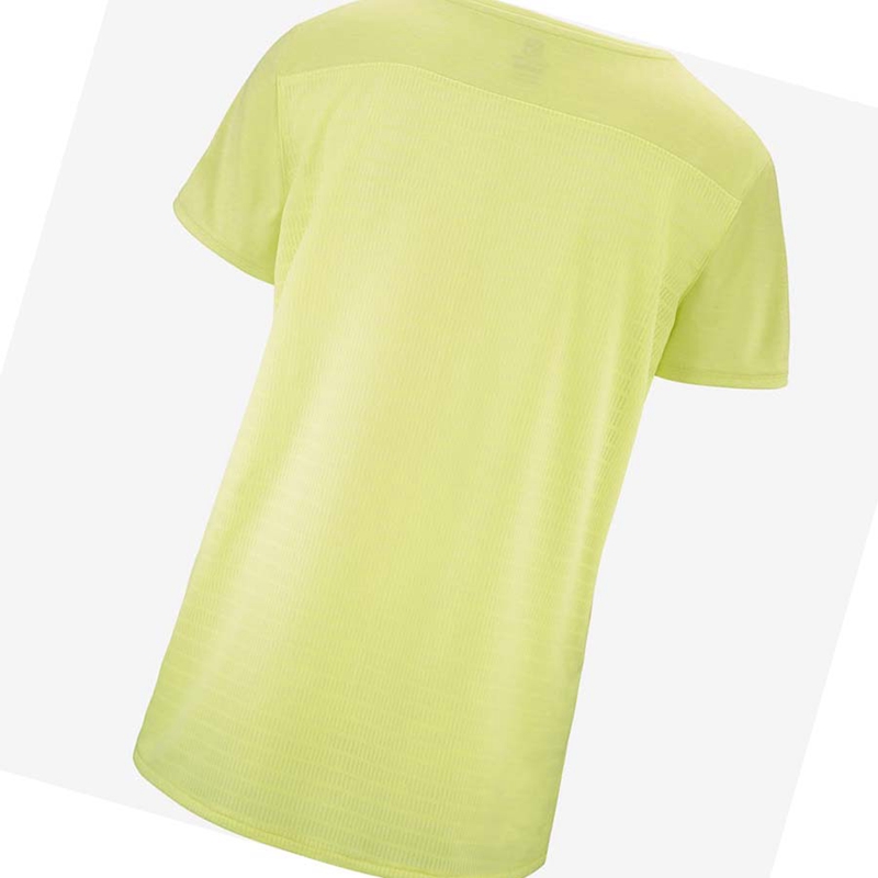 Salomon OUTLINE SUMMER T-shirt Dam Mintgröna | 48269-RVFZ