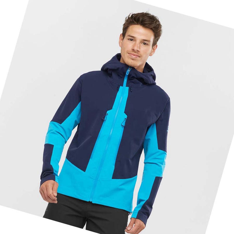 Salomon OUTPEAK SOFTSHELL Jacka Herr Blå | 31045-OSWR