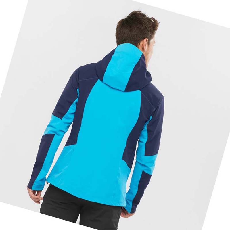 Salomon OUTPEAK SOFTSHELL Jacka Herr Blå | 31045-OSWR