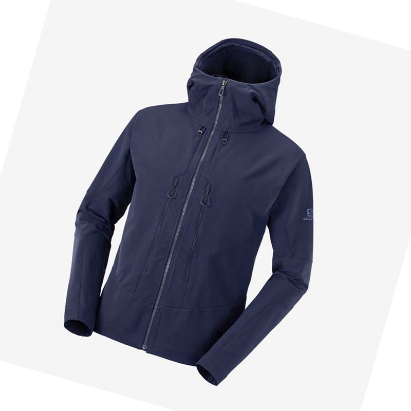 Salomon OUTPEAK SOFTSHELL Jacka Herr Marinblå | 74362-KGFJ